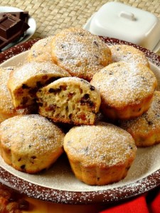 muffin uvetta mandorle