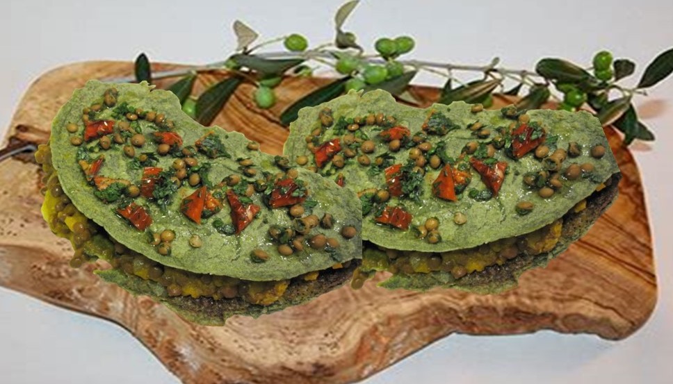 fagottini di spirulina alle verdure